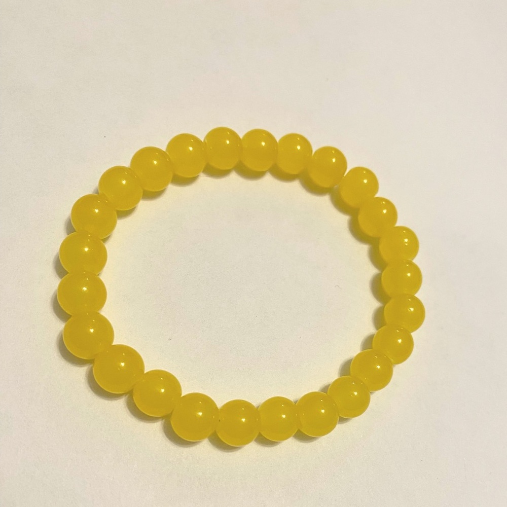 Yellow Citrine Beaded Bracelet